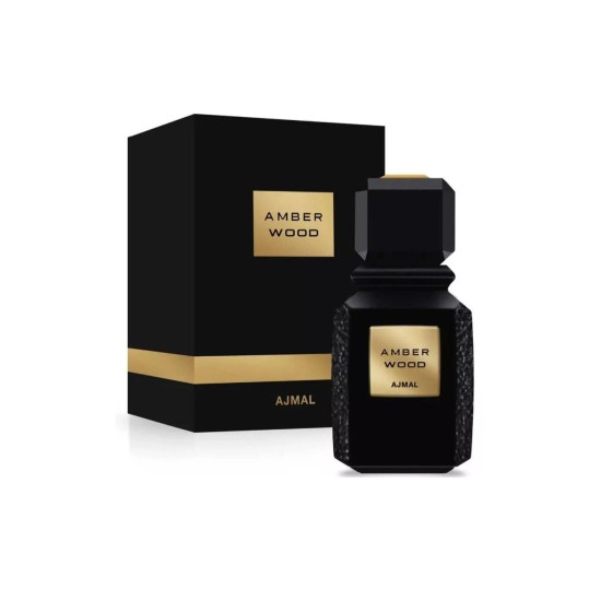 Ajmal Amber Wood Noir 100ml for men  and women perfume EDP (Damaged Box)